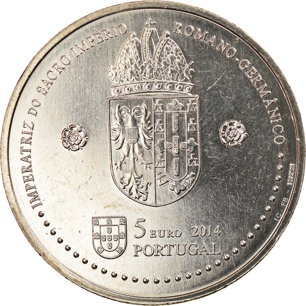 Portugal, 5 Euro, Leonor, 2014, MS(63), Copper-nickel, KM:New