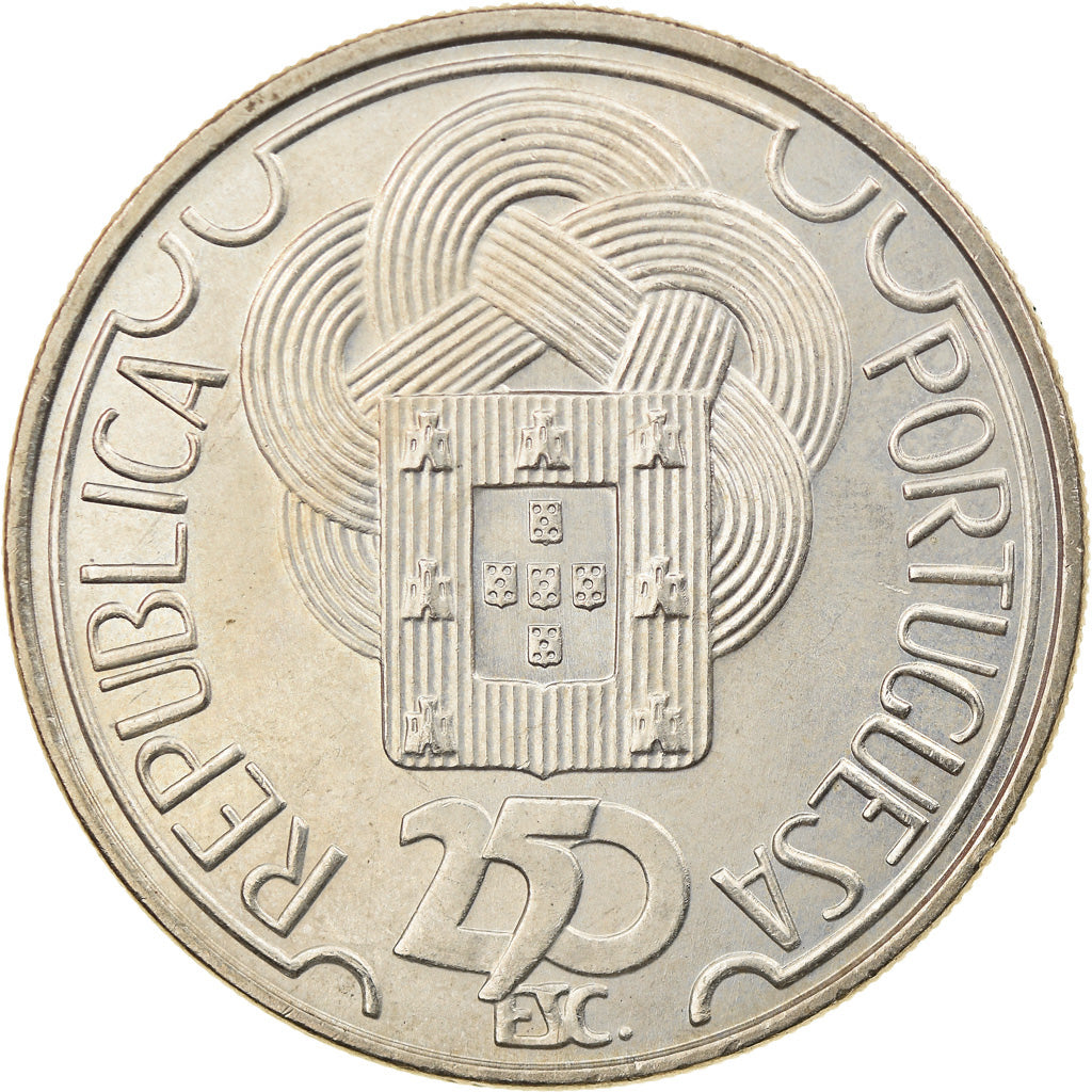 Münze, Portugal, 250 Escudos, 1988, UNZ, Copper-nickel, KM:643