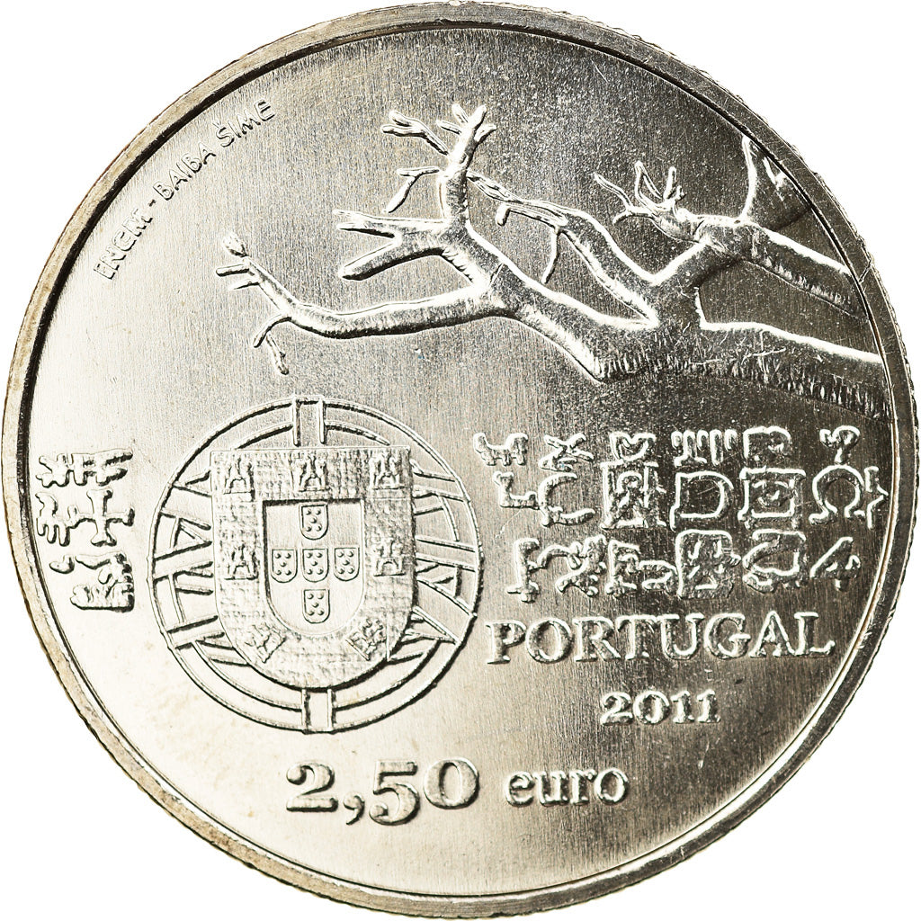 Portogallo, 2-1/2 Euro, 2011, Lisbon, SPL, Rame-nichel, KM:806