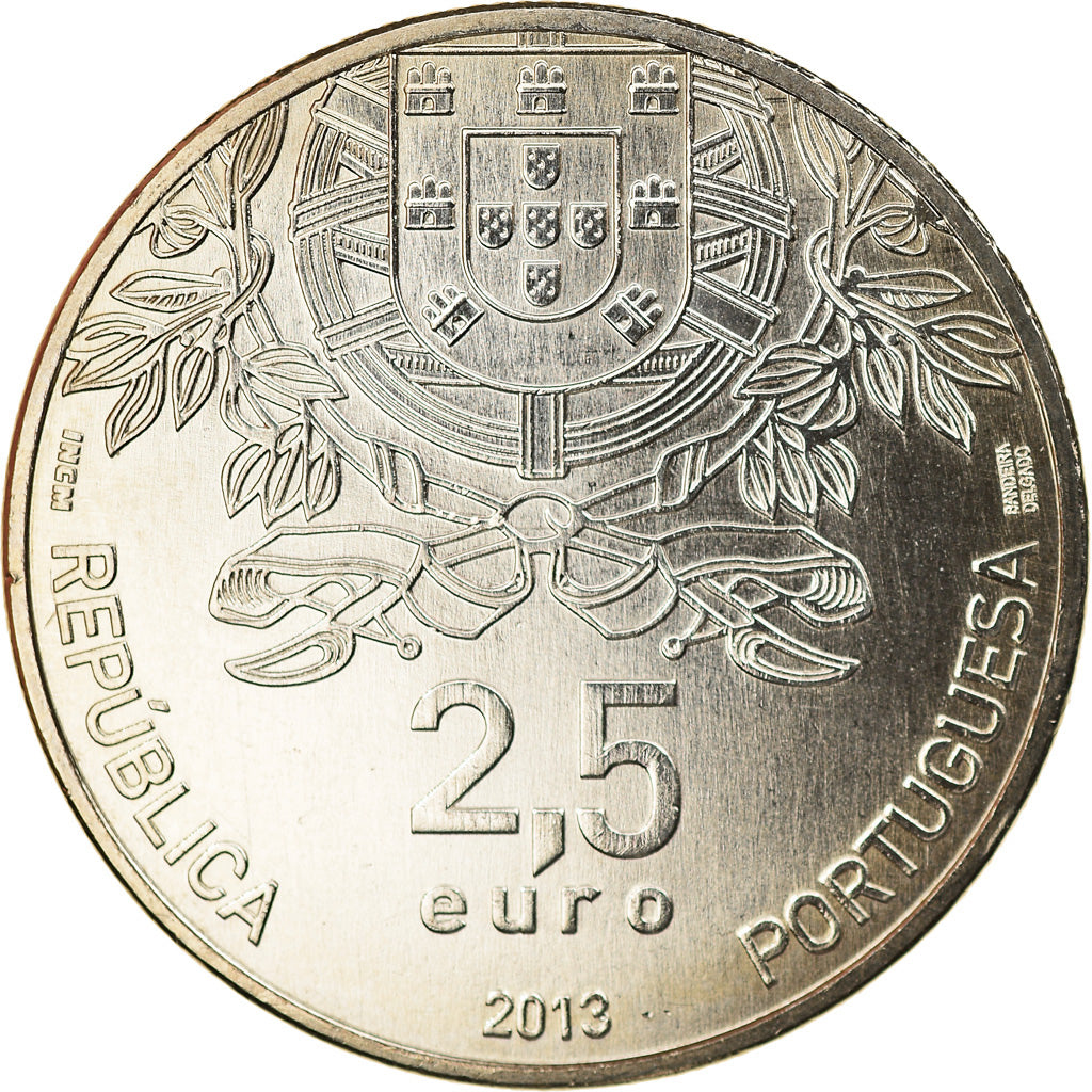 Portogallo, 2-1/2 Euro, 2013, Lisbon, SPL, Rame-nichel, KM:856