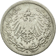 Coin, GERMANY - EMPIRE, 1/2 Mark, 1906, Berlin, VF(30-35), Silver, KM:17