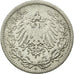 Coin, GERMANY - EMPIRE, 1/2 Mark, 1906, Berlin, VF(30-35), Silver, KM:17