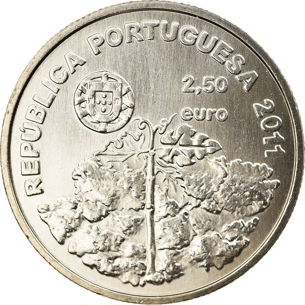Portugal, 2-1/2 Euro, 2011, SPL, Copper-nickel, KM:810