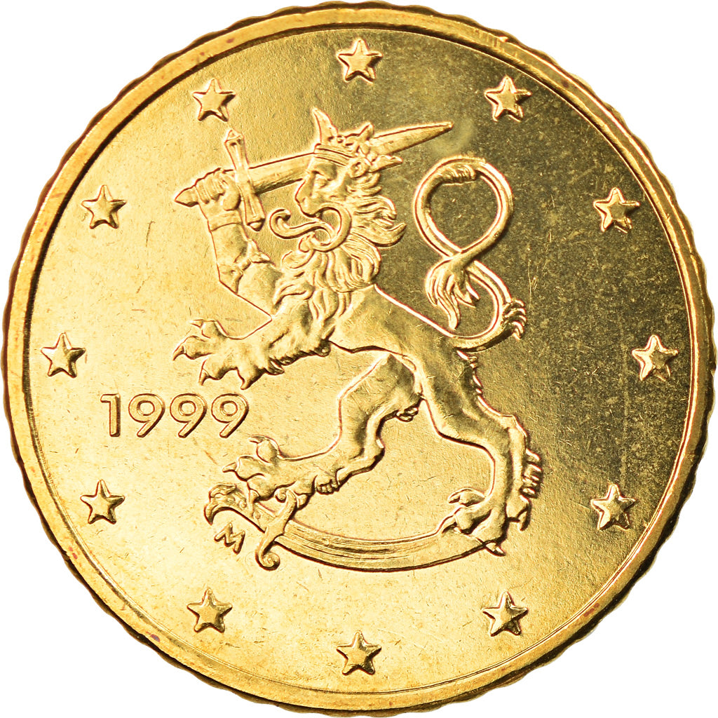 Finland, 50 Euro Cent, 1999, Vantaa, MS(63), Brass, KM:103