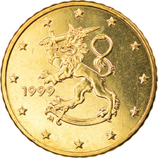 Finland, 50 Euro Cent, 1999, Vantaa, MS(63), Brass, KM:103