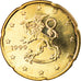 Finlande, 20 Euro Cent, 1999, Vantaa, SPL, Laiton, KM:102