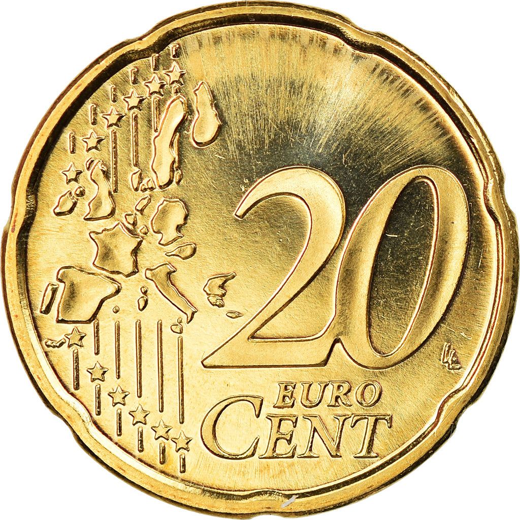 Finlande, 20 Euro Cent, 1999, Vantaa, SPL, Laiton, KM:102