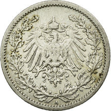 Münze, GERMANY - EMPIRE, 1/2 Mark, 1907, Berlin, SS, Silber, KM:17