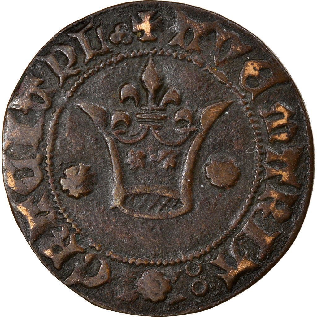 France, Token, Jeton de Compte à la Couronne, History, EF(40-45), Copper