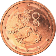Finland, 2 Euro Cent, 1999, Vantaa, MS(63), Copper Plated Steel, KM:99