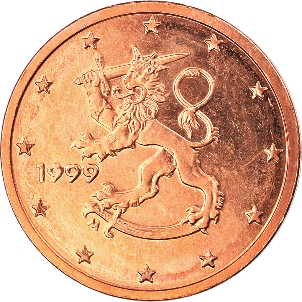 Finland, 2 Euro Cent, 1999, Vantaa, MS(63), Copper Plated Steel, KM:99