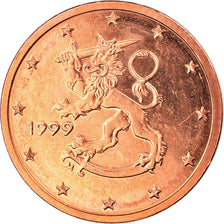 Finland, 2 Euro Cent, 1999, Vantaa, MS(63), Copper Plated Steel, KM:99