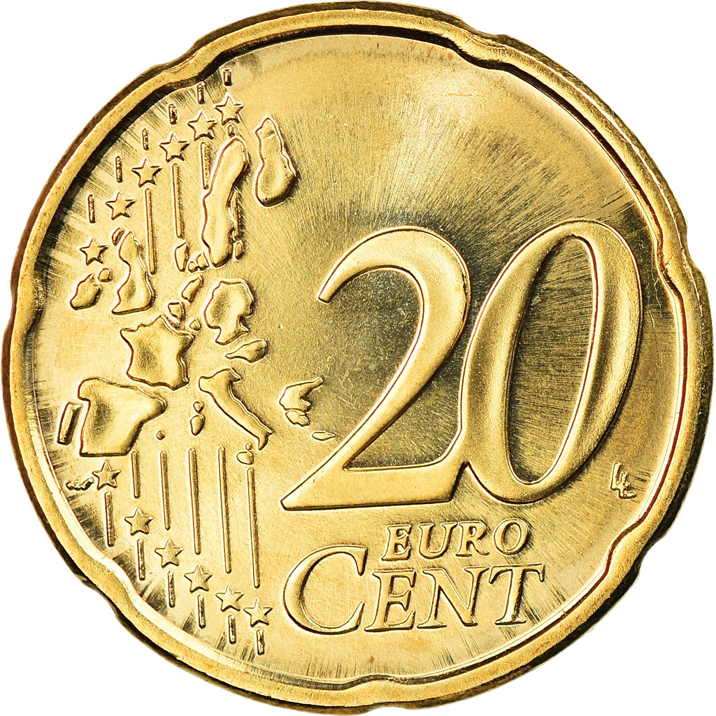 Finland, 20 Euro Cent, 2000, Vantaa, UNC-, Tin, KM:102