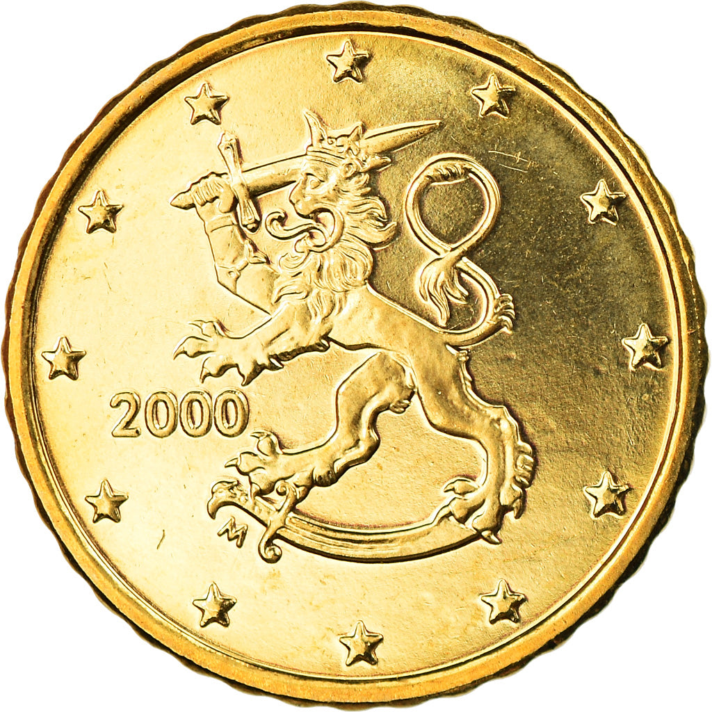 Finlandia, 10 Euro Cent, 2000, Vantaa, SPL, Ottone, KM:101