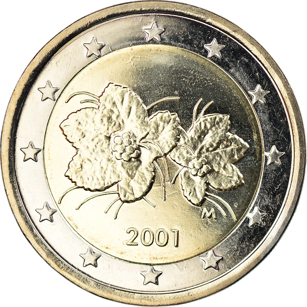 Finland, 2 Euro, 2001, Vantaa, MS(63), Bi-Metallic, KM:105