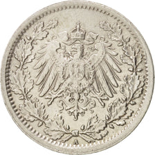 GERMANY - EMPIRE, 1/2 Mark, 1917, Berlin, SS+, Silber, KM:17