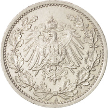 GERMANY - EMPIRE, 1/2 Mark, 1917, Berlin, SS+, Silber, KM:17