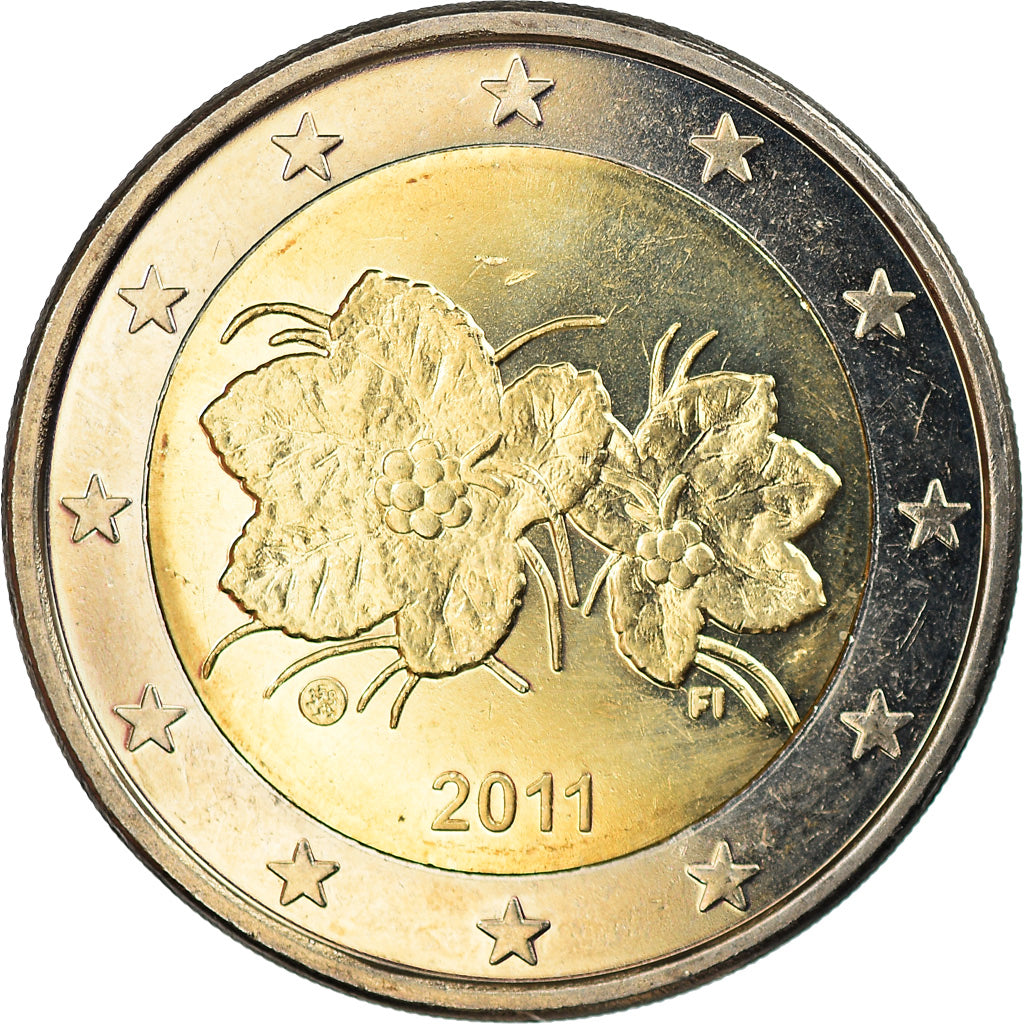 Finland, 2 Euro, 2011, Vantaa, AU(55-58), Bi-Metallic, KM:130