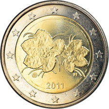 Finlandia, 2 Euro, 2011, Vantaa, SPL-, Bi-metallico, KM:130