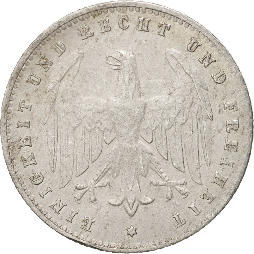 Coin, GERMANY, WEIMAR REPUBLIC, 200 Mark, 1923, Berlin, VF(30-35), Aluminum