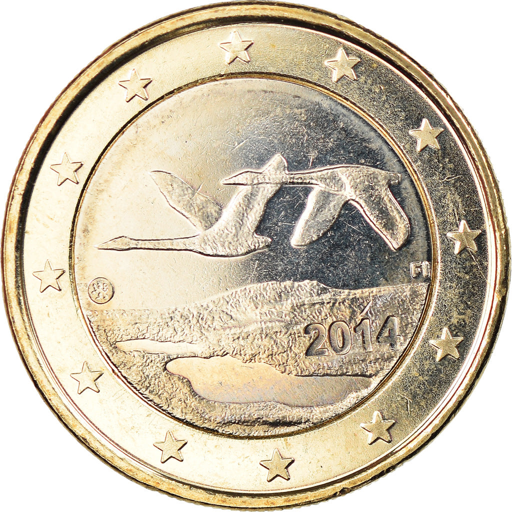 Finland, Euro, 2014, MS(63), Bi-Metallic, KM:New