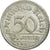 Moneda, ALEMANIA - REPÚBLICA DE WEIMAR, 50 Pfennig, 1922, Karlsruhe, BC+