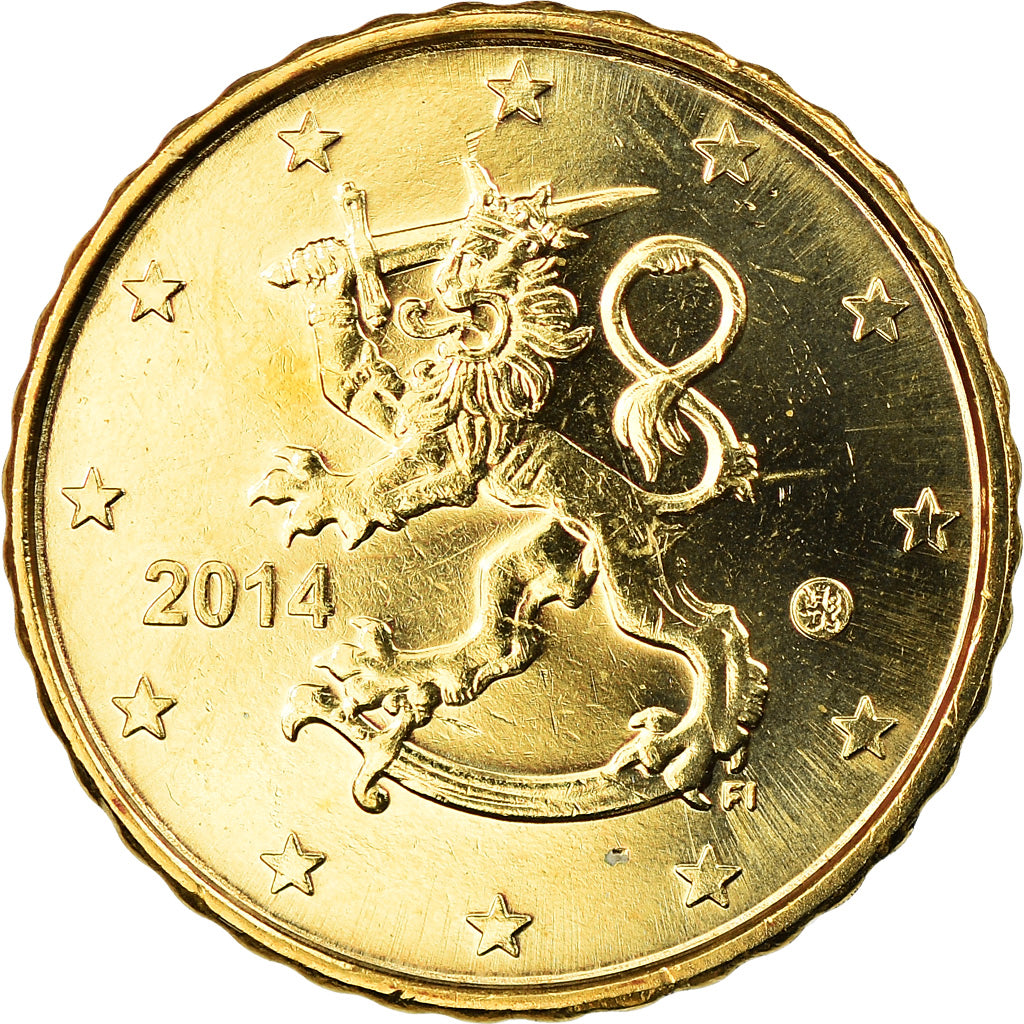 Finlandia, 10 Euro Cent, 2014, SPL, Ottone, KM:New