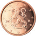 Finland, 2 Euro Cent, 2014, MS(63), Copper Plated Steel, KM:New