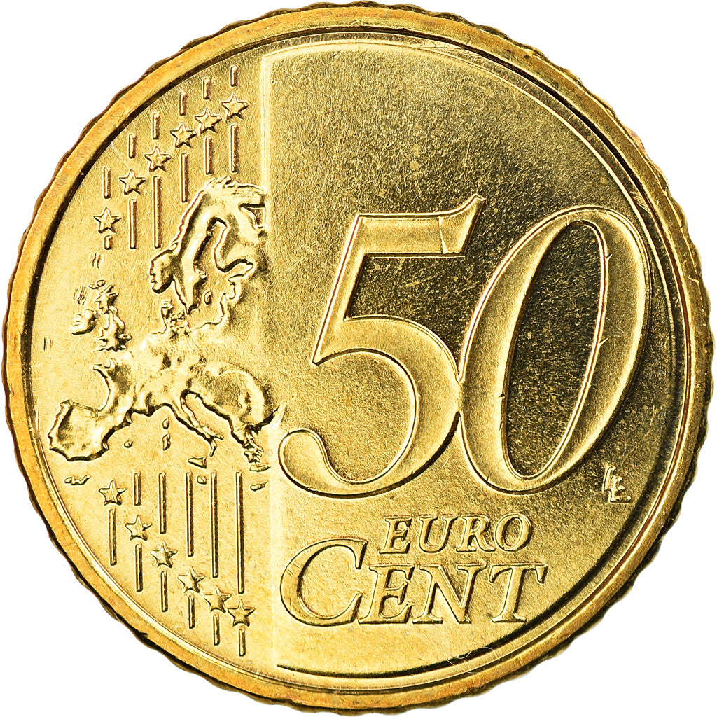 Finlandia, 50 Euro Cent, 2015, MS(63), Mosiądz, KM:New