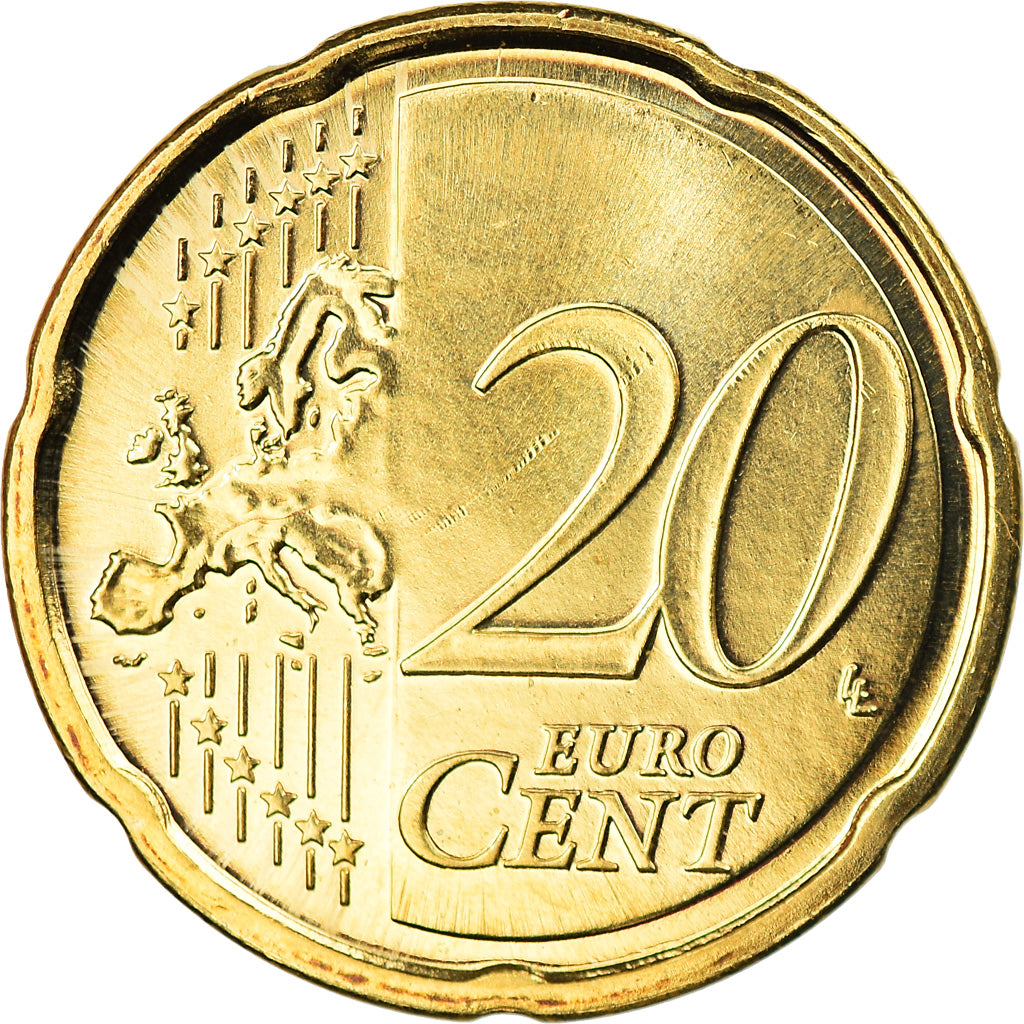 Finland, 20 Euro Cent, 2015, MS(63), Brass, KM:New