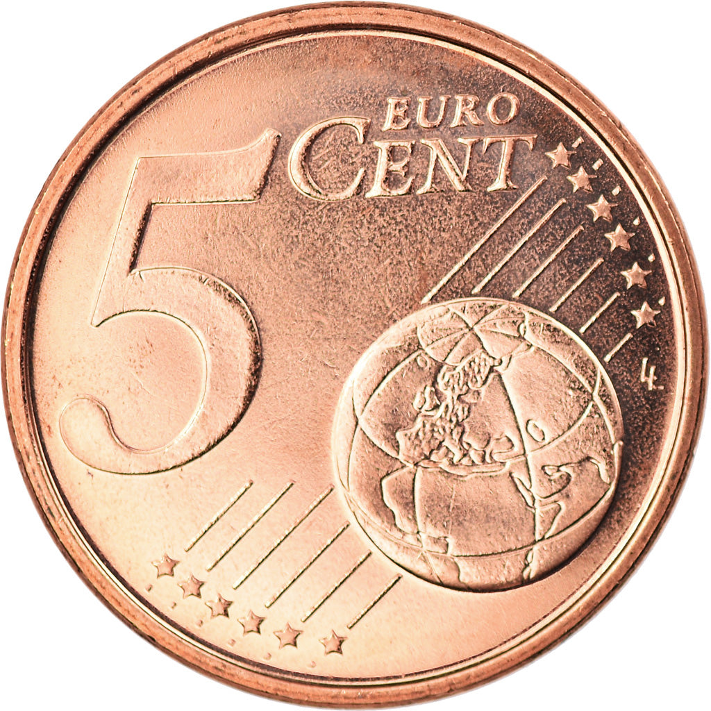 Finlandia, 5 Euro Cent, 2015, MS(63), Miedź platerowana stalą, KM:New