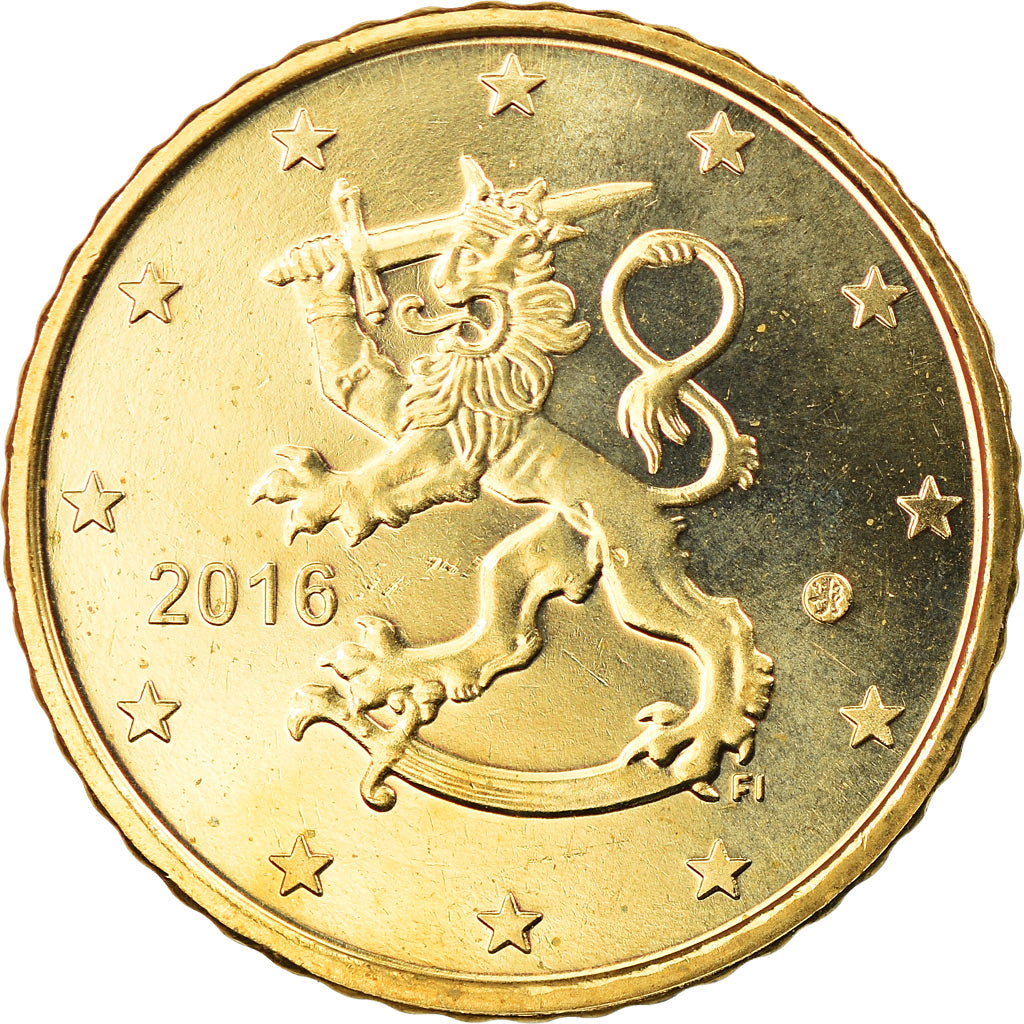 Finland, 50 Euro Cent, 2016, MS(63), Brass, KM:New