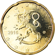 Finlandia, 20 Euro Cent, 2016, SPL, Ottone, KM:New