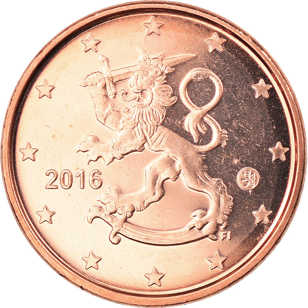 Finlandia, Euro Cent, 2016, SPL, Acciaio placcato rame, KM:New