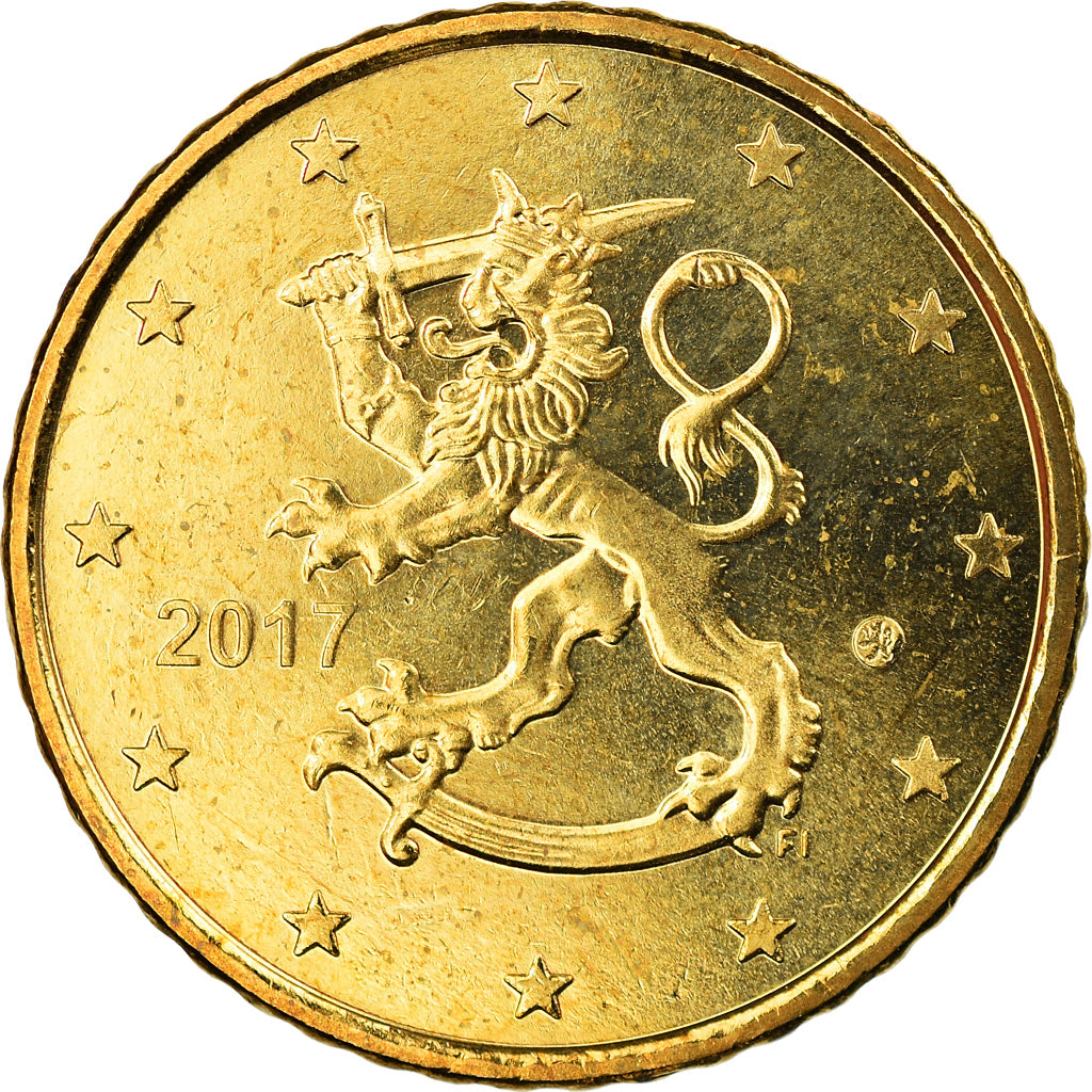Finland, 50 Euro Cent, 2017, MS(63), Brass, KM:New