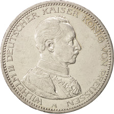 German States, PRUSSIA, Wilhelm II, 5 Mark, 1914, Berlin,AU(50-53),Silver,KM 536