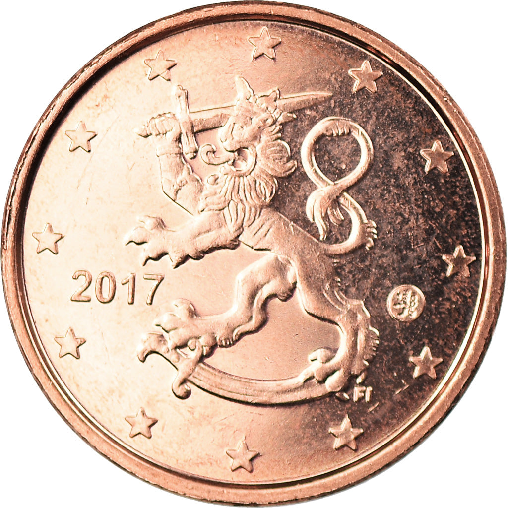 Finlandia, Euro Cent, 2017, SPL, Acciaio placcato rame, KM:New