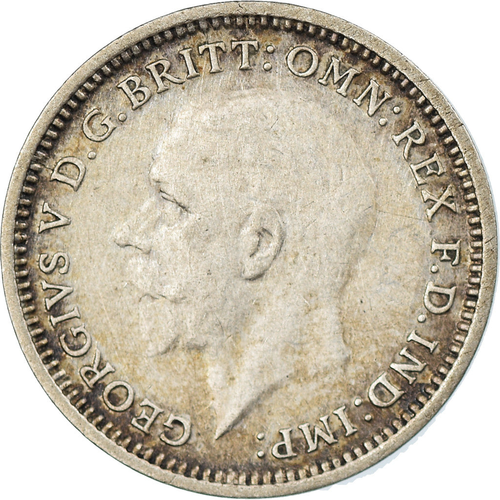 Moneta, Gran Bretagna, George V, 3 Pence, 1933, BB+, Argento, KM:831