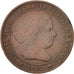 Monnaie, Espagne, Isabel II, 2-1/2 Centimos, 1867, Barcelona, TB+, Cuivre