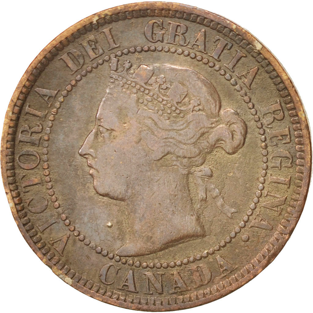 Canada, Victoria, Cent, 1884, Royal Canadian Mint, Ottawa, VF(30-35),Bronze,KM 7
