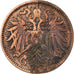 Coin, Austria, Franz Joseph I, 2 Heller, 1893, VF(30-35), Bronze, KM:2801