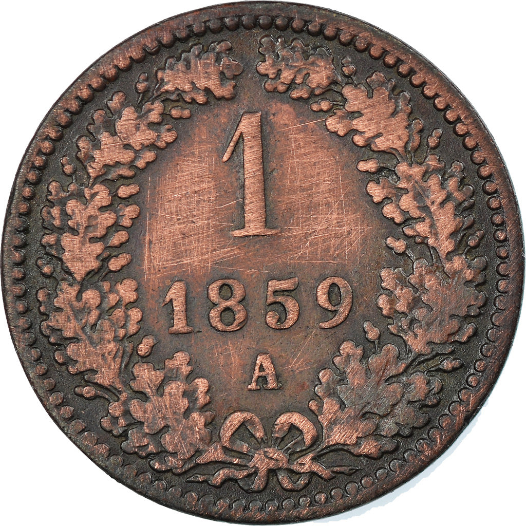 Coin, Austria, Franz Joseph I, Kreuzer, 1859, VF(30-35), Copper, KM:2186