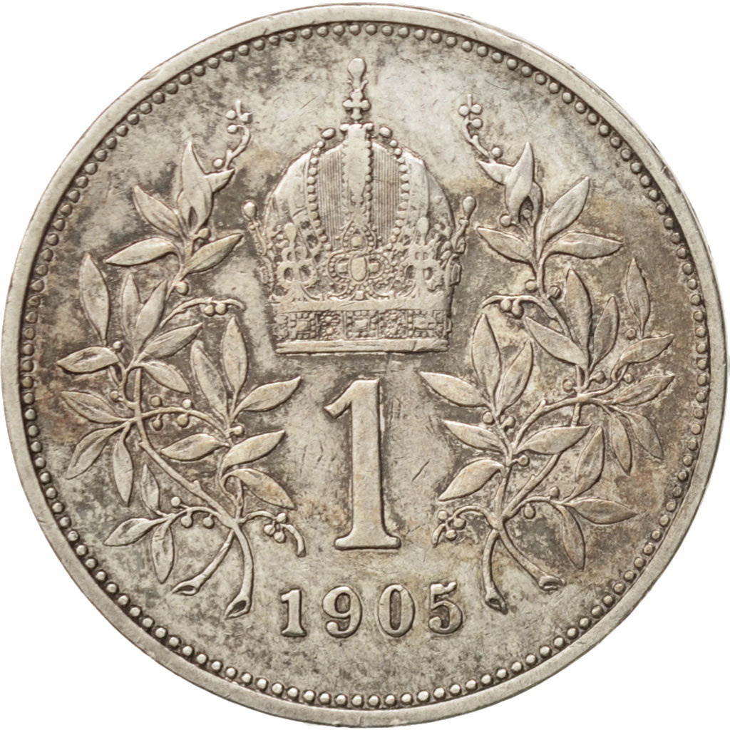 Austria, Franz Joseph I, Corona, 1905, EF(40-45), Silver, KM:2804