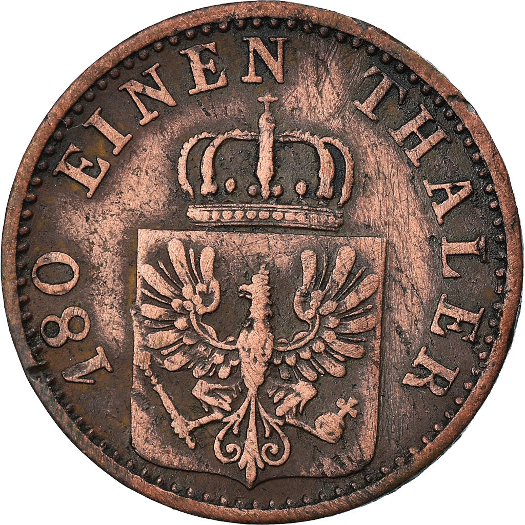 Münze, Deutsch Staaten, PRUSSIA, Wilhelm I, 2 Pfennig, 1867, Berlin, SS