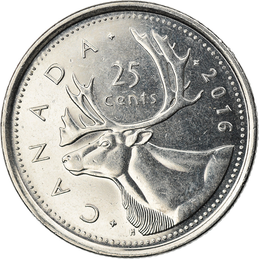 Munten, Canada, 25 Cents, 2016, PR, Nickel plated steel, KM:New