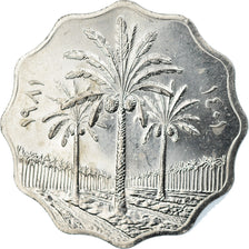 Coin, Iraq, 10 Fils, 1981, MS(63), Stainless Steel, KM:126a