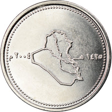 Coin, Iraq, 100 Dinars, 2004/AH1425, MS(63), Stainless Steel, KM:177