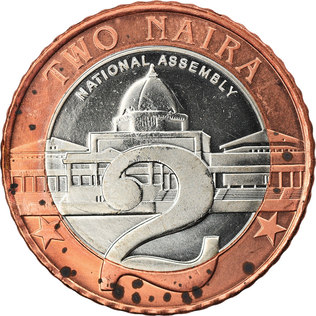 Monnaie, Nigéria, 2 Naira, 2006, SPL, Bi-Metallic, KM:19