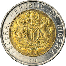 Coin, Nigeria, Naira, 2006, EF(40-45), Bi-Metallic, KM:18