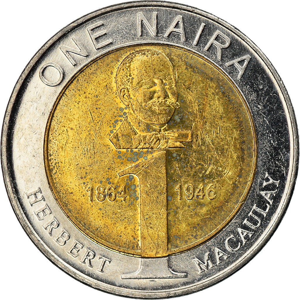 Coin, Nigeria, Naira, 2006, EF(40-45), Bi-Metallic, KM:18